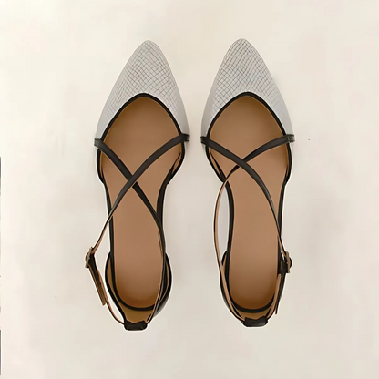 Bailarina con tiras cruzadas para mujer