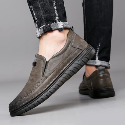 Mocasines de Piel Auténtica para Hombre con Diseño Clásico y Suela Antideslizante