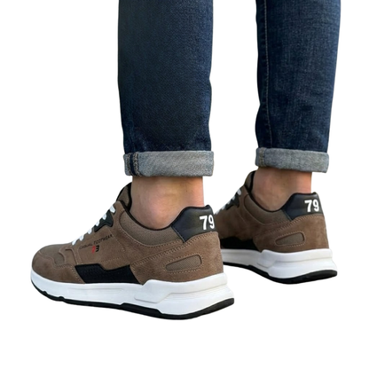 Zapatillas Deportivas de Cuero Genuino para Hombre®