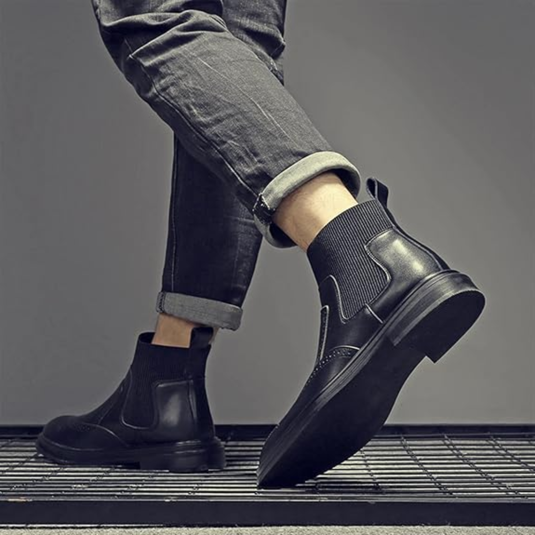 Botas estilo Chelsea con suela elástica y resistente para hombre®