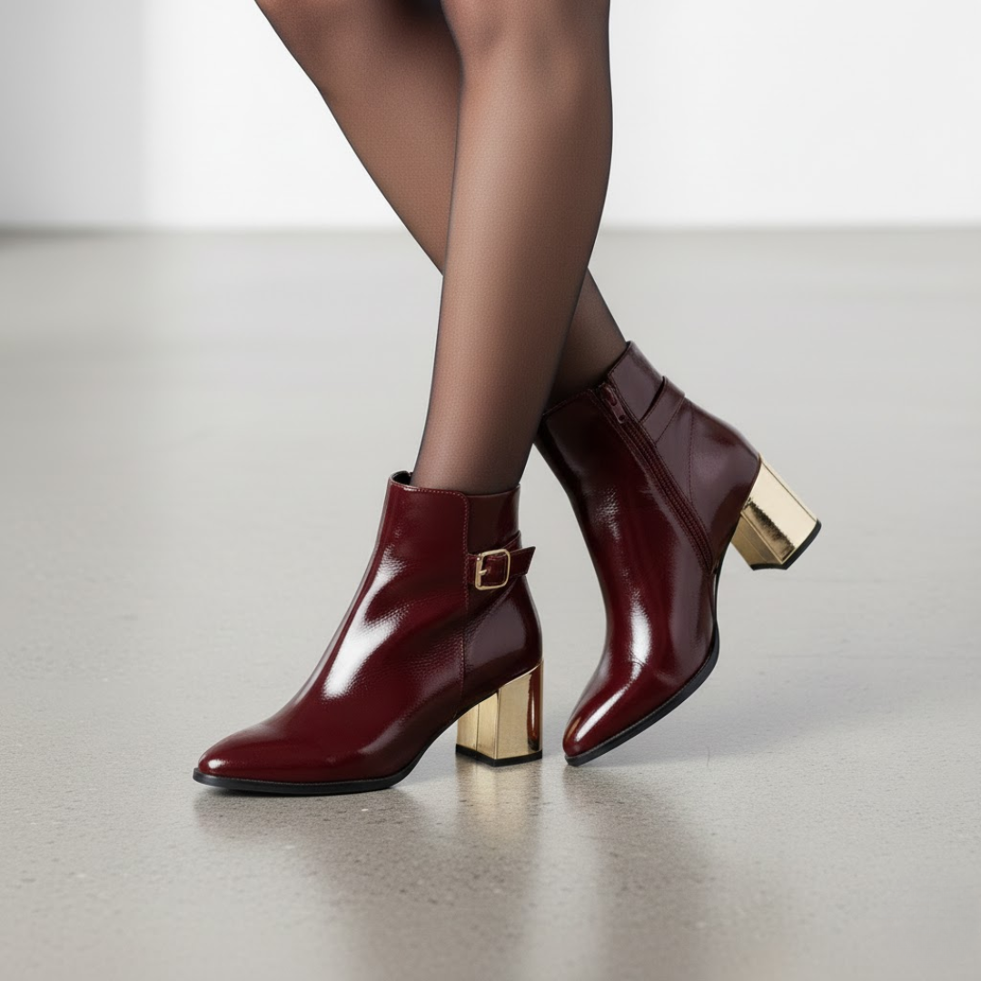 Botín Elegante de Tacón Cómodo para Mujer®