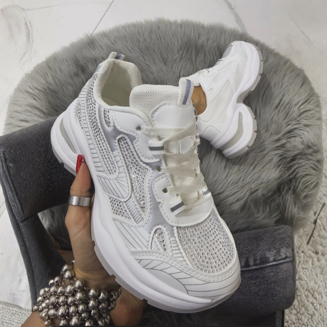 Zapatillas Deportivas de Estilo Contemporáneo con Suela Elevada Para Mujer