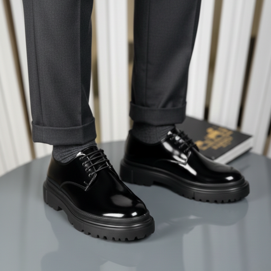 Zapato Casual de Nueva Temporada en Charol Negro