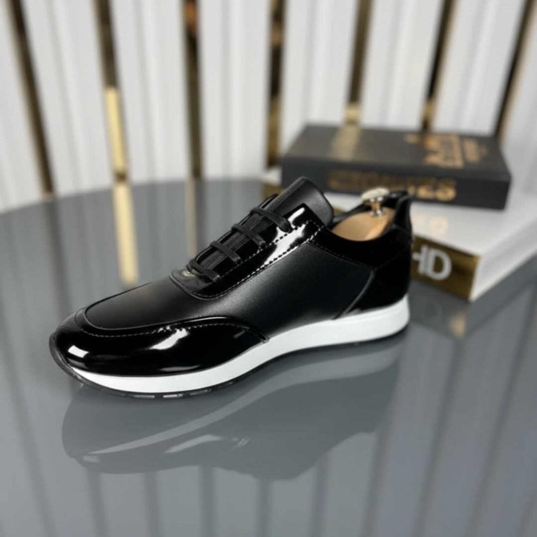Zapato de Vestir Casual en Bitono Negro