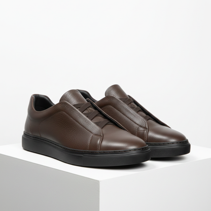 Zapatilla Casual de Piel con Elástico®