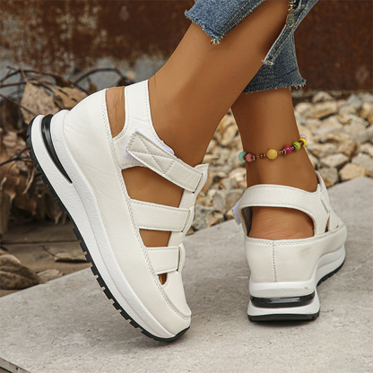 Sandalias Casuales con Plataforma y Diseño de Tiras Cruzadas para una Máxima Comodidad