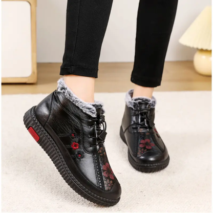 Zapatos de Cuero con Forro Térmico para Mujer