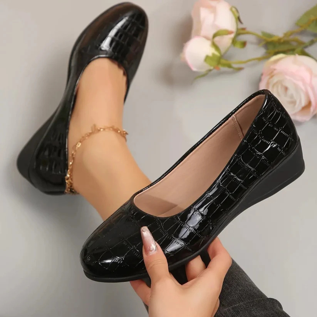 Zapatos de cuero ligeros para mujer con un diseño elegante