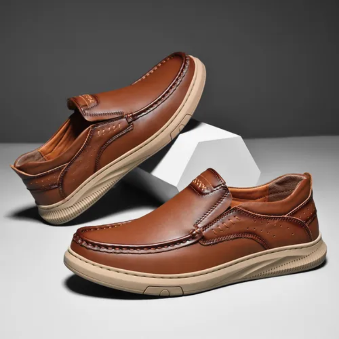 Zapato formal de cuero con suela dura para hombre