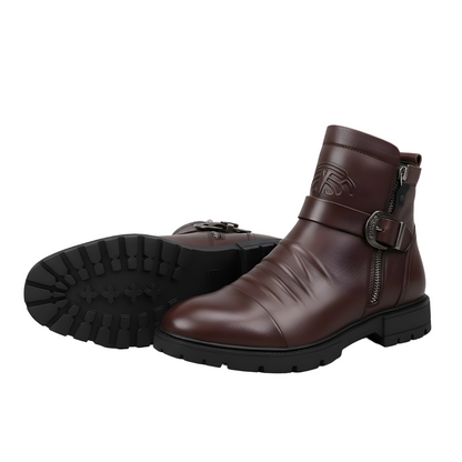 Botas de cuero con estilo elegante y moderno para hombre