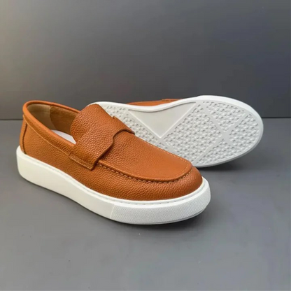Mocasines informales ergonómicos de piel para hombre®