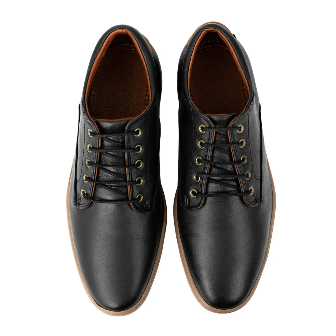 Zapato de Cuero con Suela Ortopédica para Hombre®