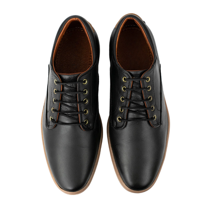 Zapato de Cuero con Suela Ortopédica para Hombre®