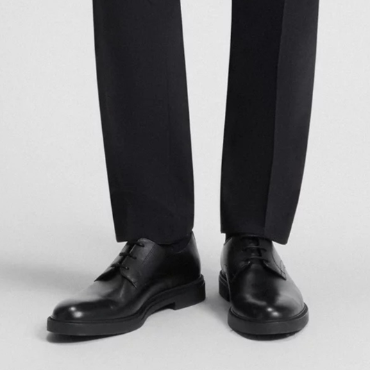 Zapato de Cuero con Suela de Goma®