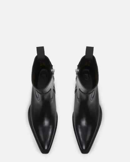 Botas de Estilo Western para Hombre con Diseño Grabado Espíritu Rebelde y Estilo Icónico