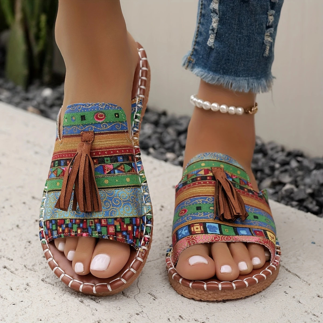 Sandalias Bajas con Suelas Ergonómicas para Mujer