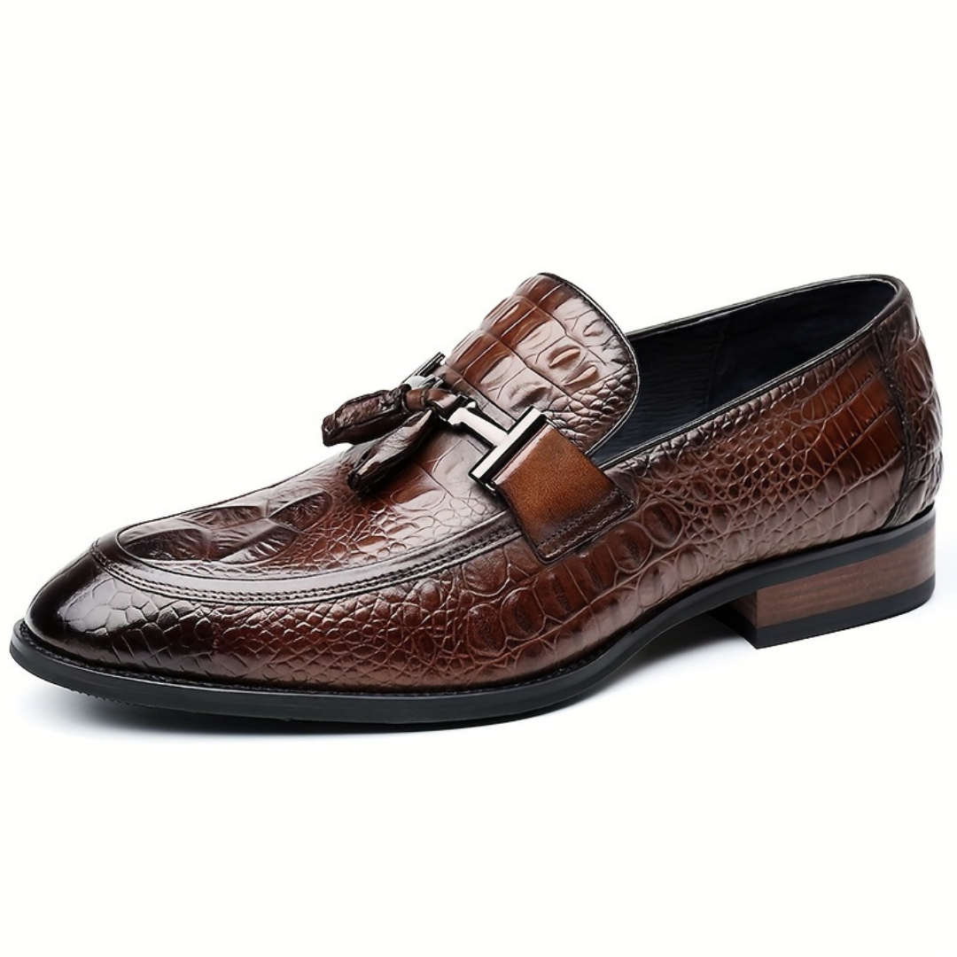 Mocasines Ergonómicos de cuero con diseño texturizado para hombre®