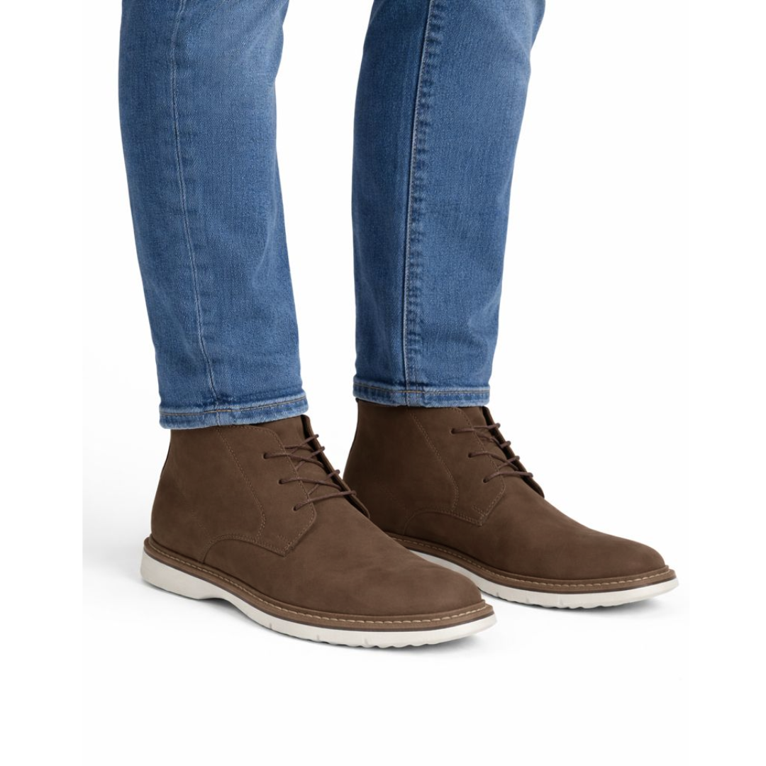 Botines de Estilo Robusto en Cuero para Hombre