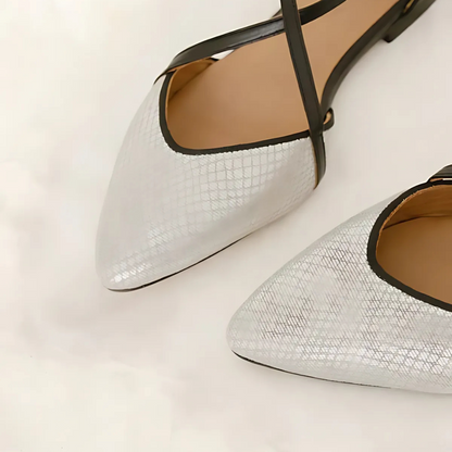 Bailarina con tiras cruzadas para mujer