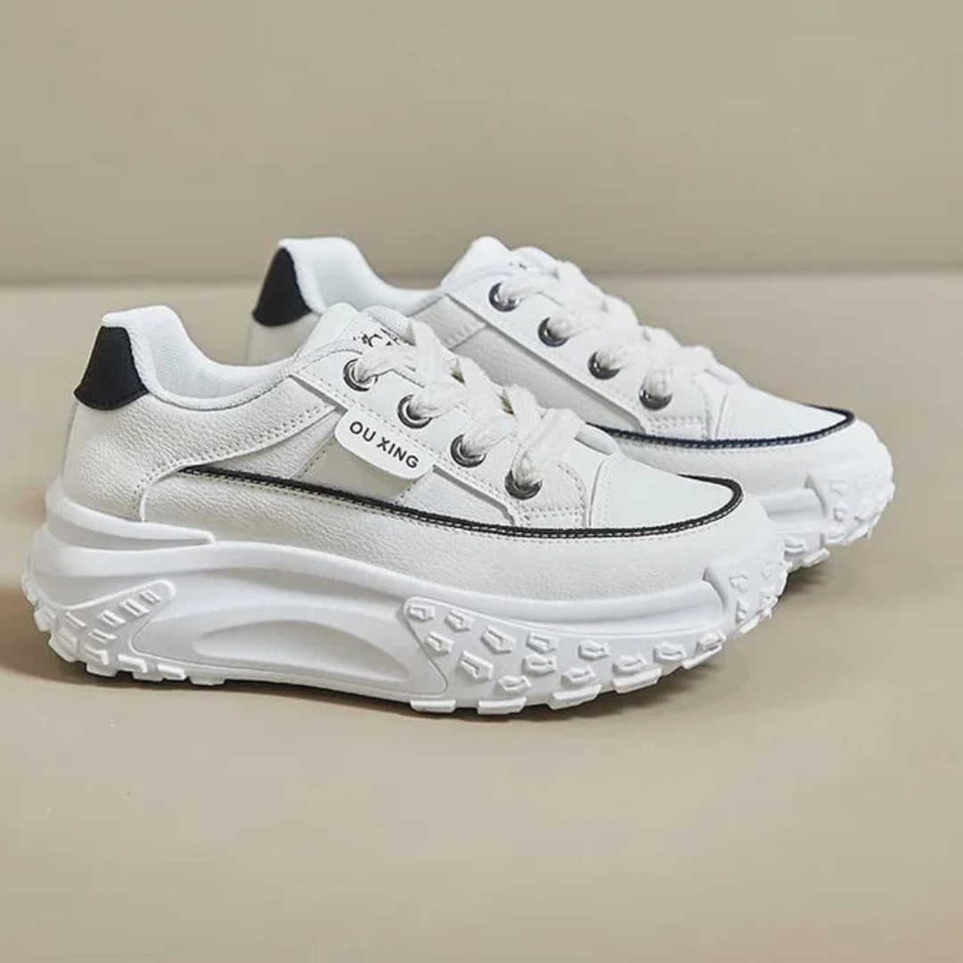 Zapatillas de plataforma de suela gruesa, un estilo urbano para mujer
