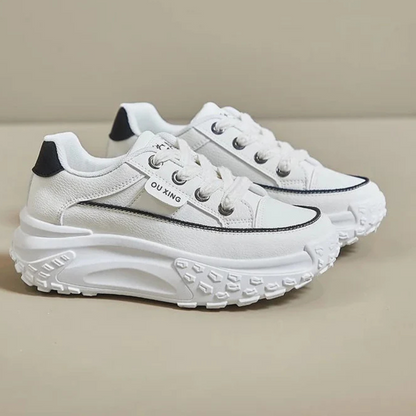 Zapatillas de plataforma de suela gruesa, un estilo urbano para mujer