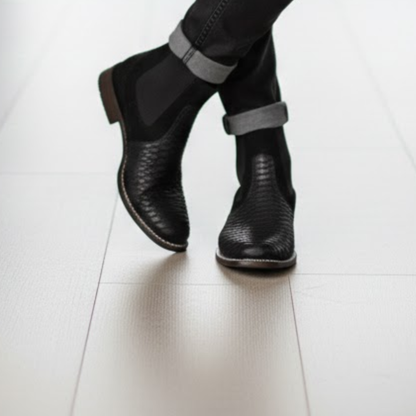 Bota de Estilo Vaquero con Textura y Diseño Anatómico Para Hombre®