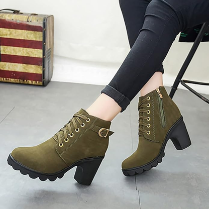 Botas Elegantes de Tacón Grueso para Mujer
