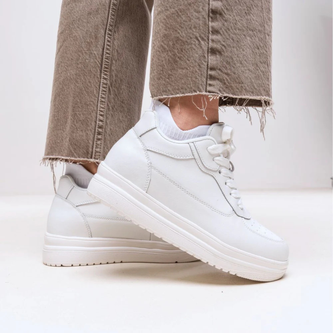 Zapatillas deportivas con suela plana y plantilla alta para mujer®