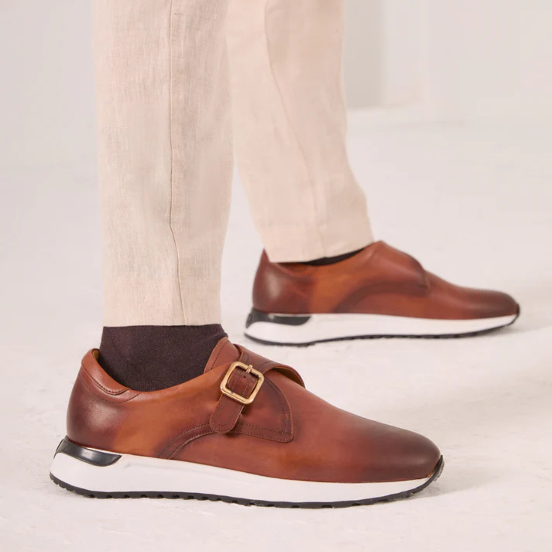 Zapato elegante con hebilla y diseño híbrido para hombre