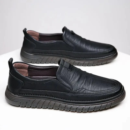 Mocasines de Piel Auténtica para Hombre con Diseño Clásico y Suela Antideslizante