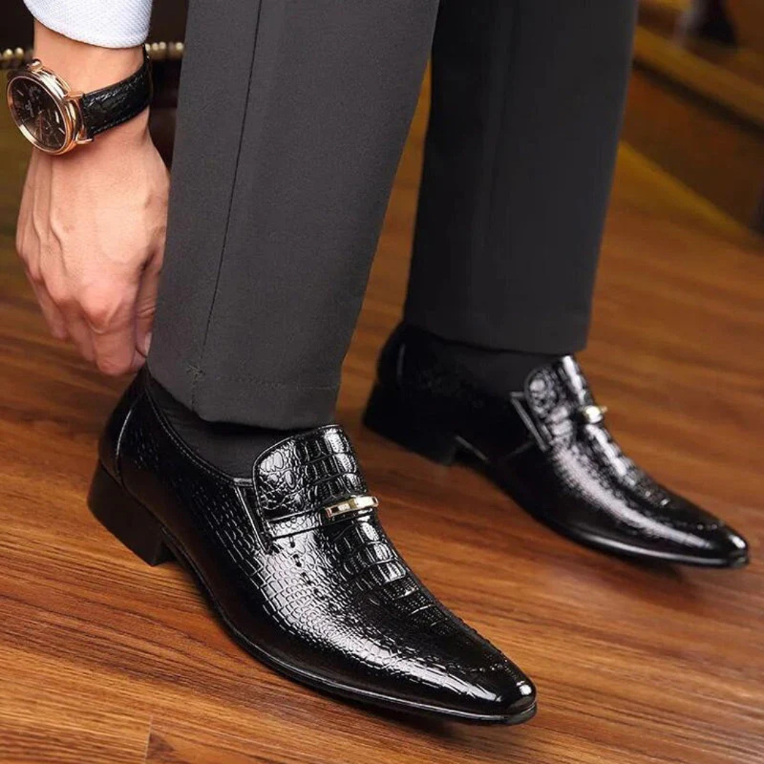 Cómodos y lujosos zapatos de cuero para hombre