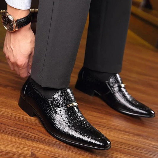 Cómodos y lujosos zapatos de cuero para hombre