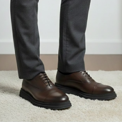Zapatos clásicos de cuero para hombre, con máximo confort®