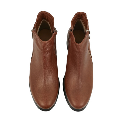 Botas de tacón bajo y cierre ajustable para mujer