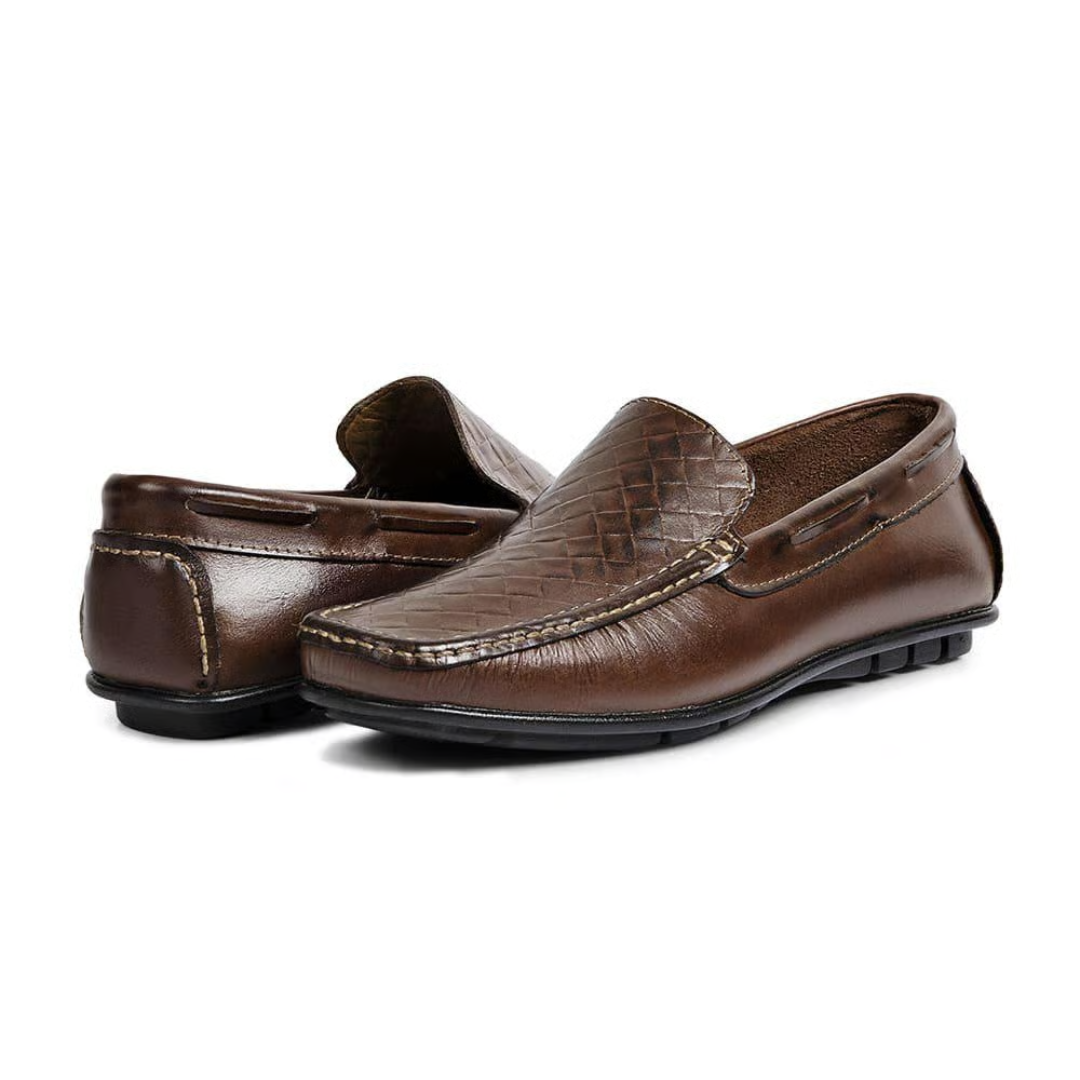Mocasines Casuales de Cuero con diseño abierto y Ergonómico