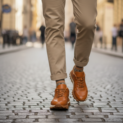 Zapato formal con estilo deportivo y suela dura para hombre®