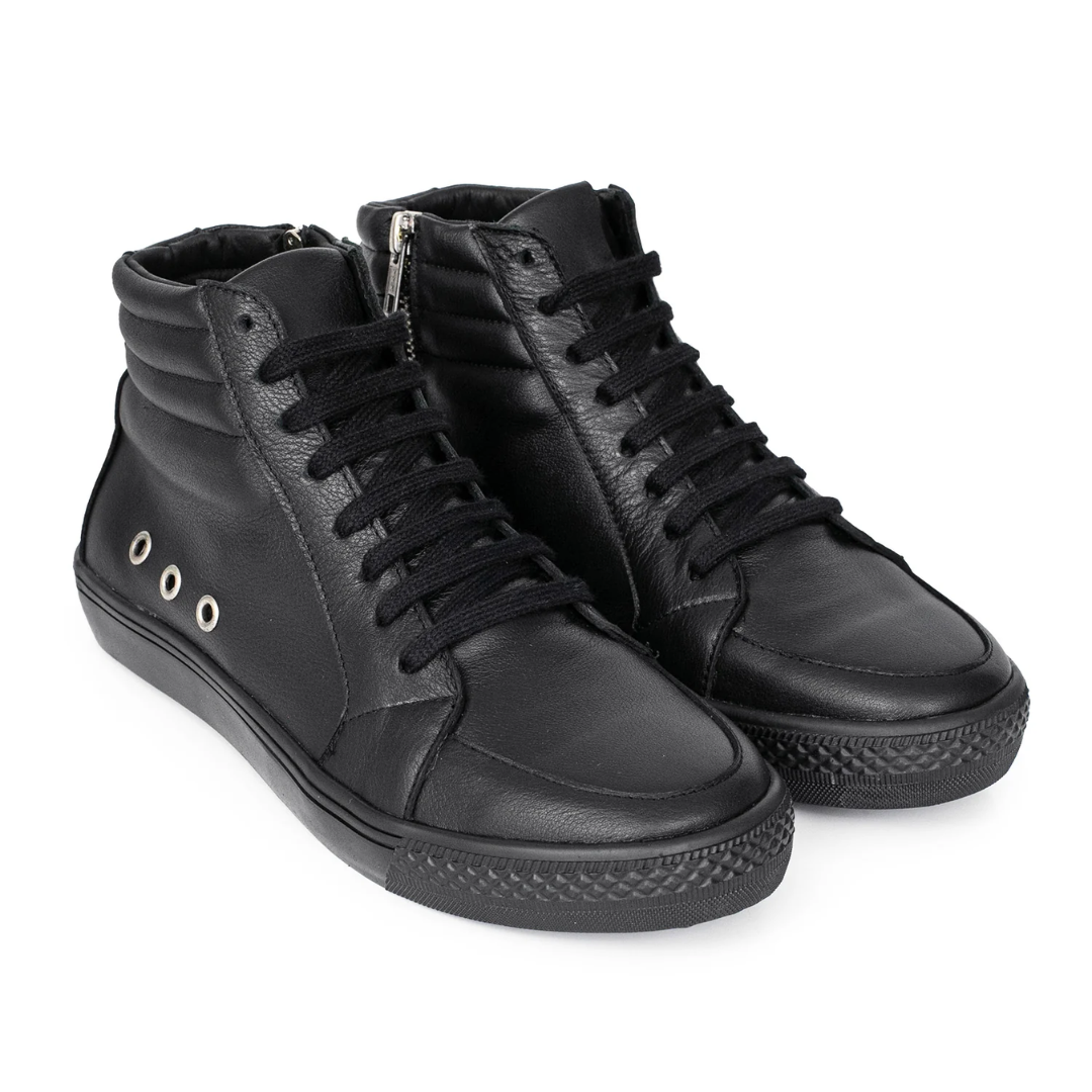 Zapatilla de Cuero con Base Antideslizante para Hombre®