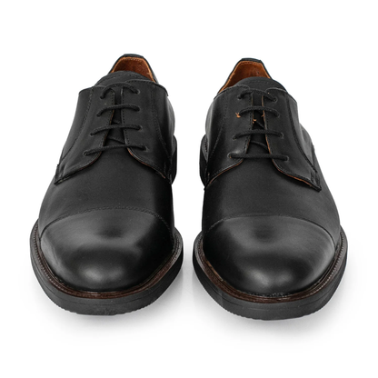 Calzado Ejecutivo Diseño Clásico en Cuero Negro Para Hombre®