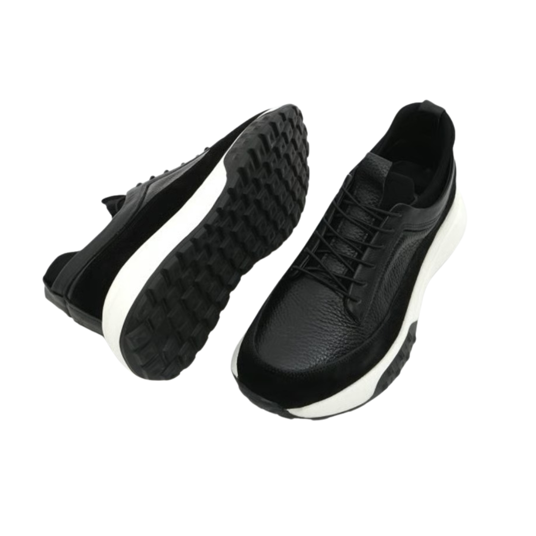Sneakers de Piel Auténtica con Suela Elevada®