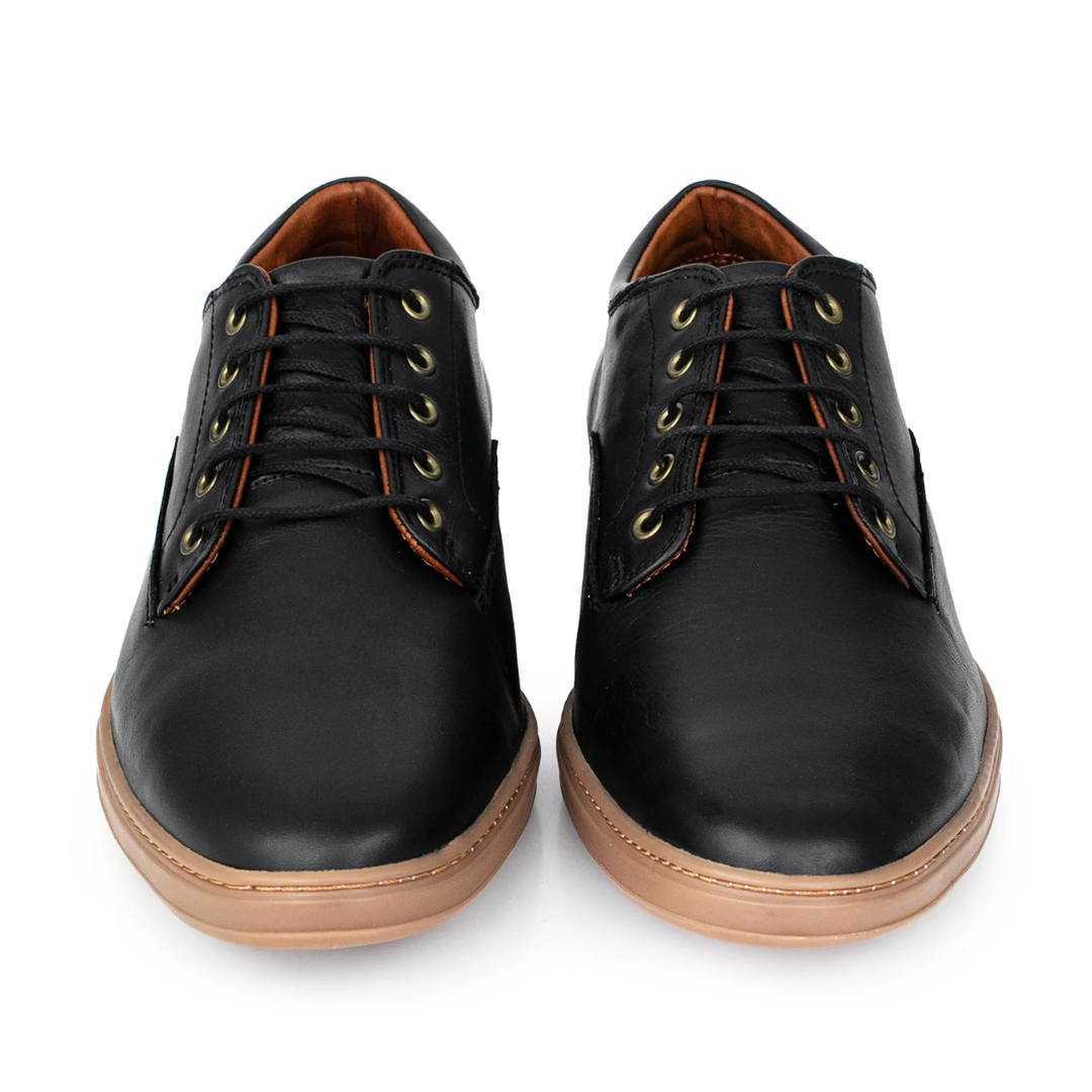Zapato de Cuero con Suela Ortopédica para Hombre®