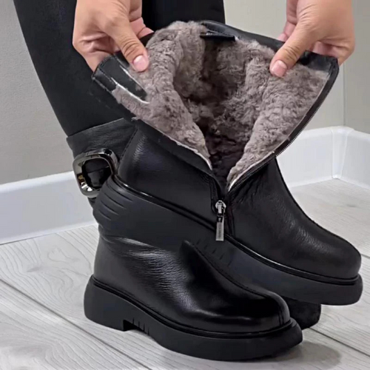 Botas de cuero cálidas para mujer®