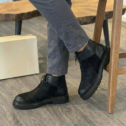 Botas masculinas de ante auténtico con suela de máxima adherencia para hombre®