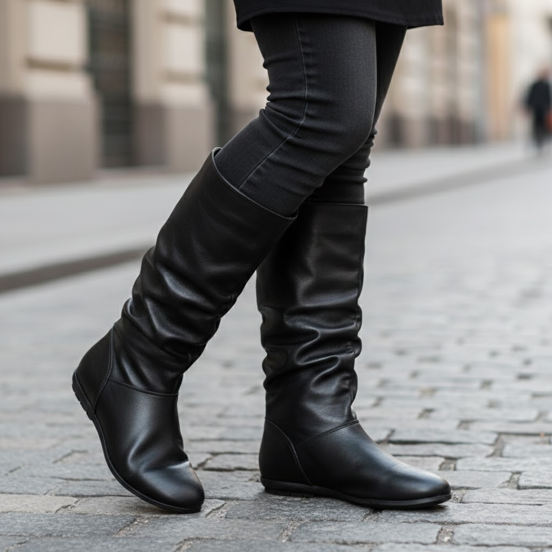Botas de Caña Alta Arrugada para Mujer®