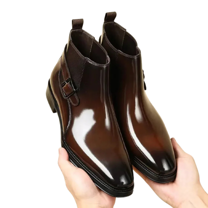 Botas Chelsea Hechas a Mano con Estilo Británico en Cuero y Mezclilla