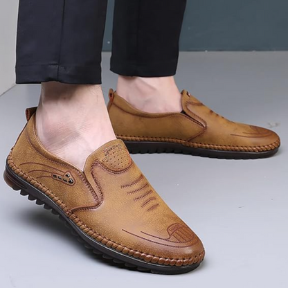 Mocasín masculino informal de cuero comodidad y estilo para todos los días®