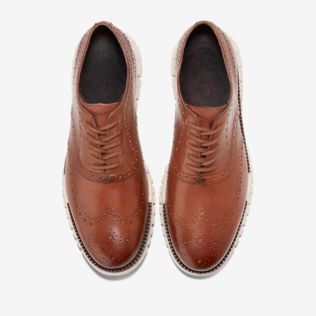 Zapatos de cuero con suelas ergonómicas para hombre