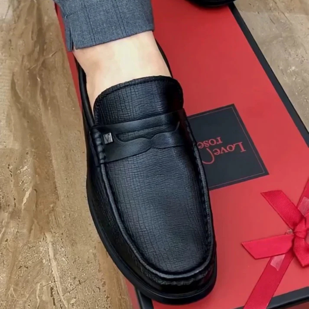 Zapatos de cuero genuino para hombre con acabado de alta calidad®