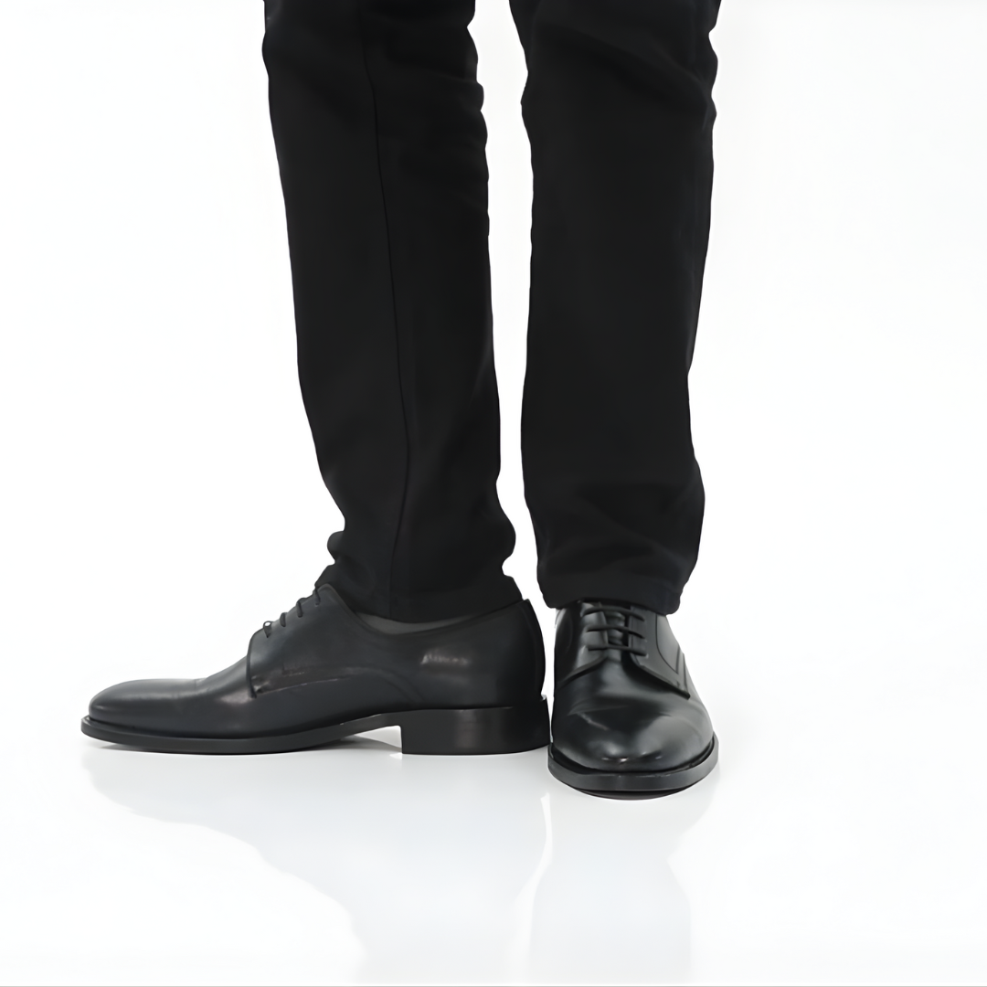 Zapato clásico de cuero con plantillas ortopédicas para hombre®