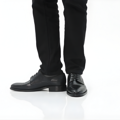 Zapato clásico de cuero con plantillas ortopédicas para hombre®