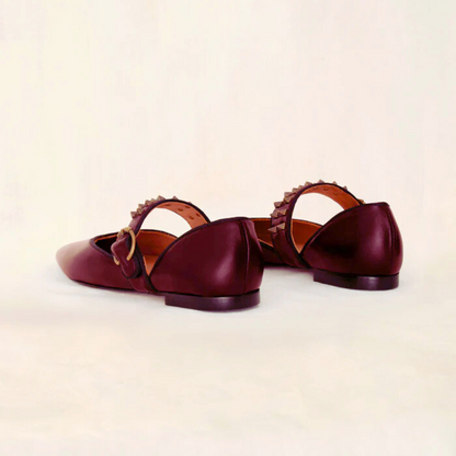 Zapatillas puntiagudas planas elegantes y cómodas para mujer